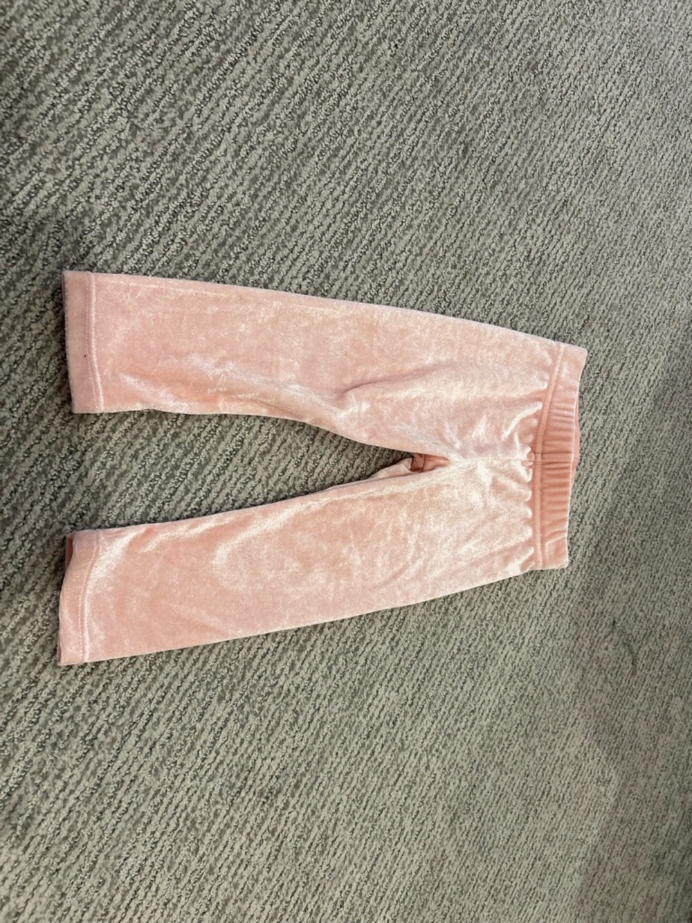 art class Blush Pink Velvet Leggings for Kids